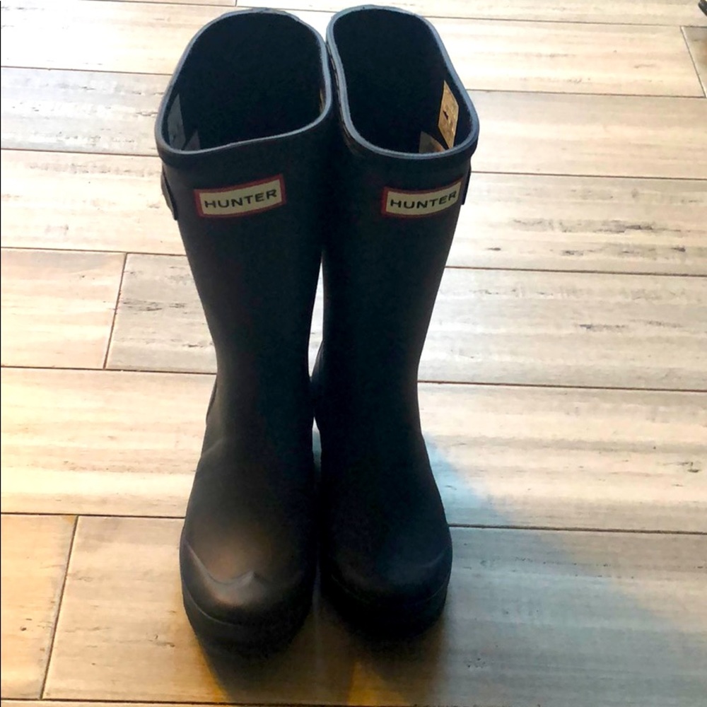 Kids HUNTER boots navy US 2B/3G